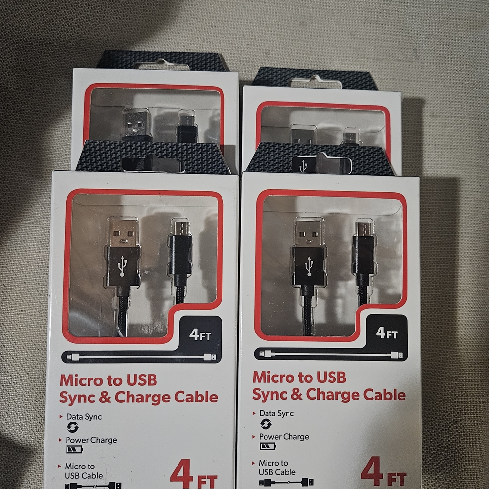 Micro USB Sync & Charge Cable - Black